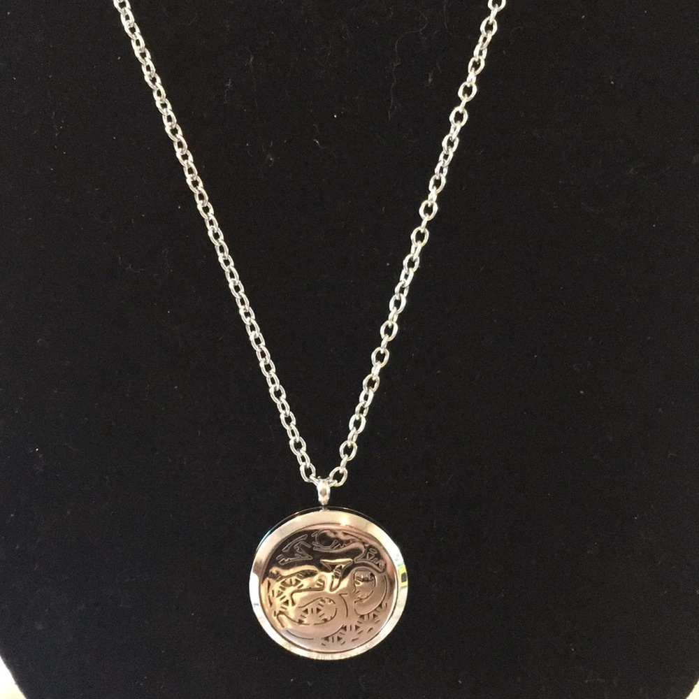 Aromatherapy essential oils diffuser necklace